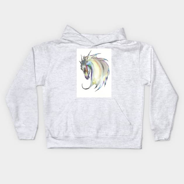 Sea Unicorn Kids Hoodie by pegacorna